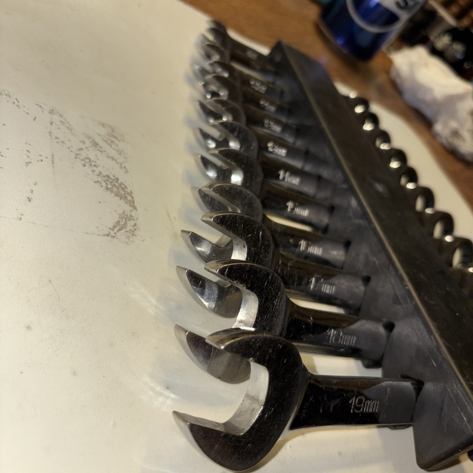 Matco Ratcheting Wrench Set 8mm Up Too 19mm 12-Piece Set In Excellent Condition!