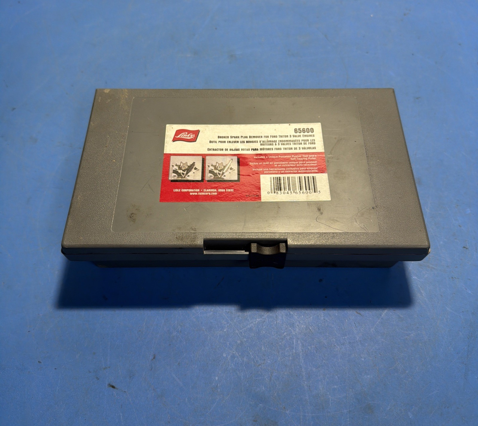 Lisle 65600 Broken Spark Plug Remover Tool Kit Ford 3 Valve – Incomplete Set