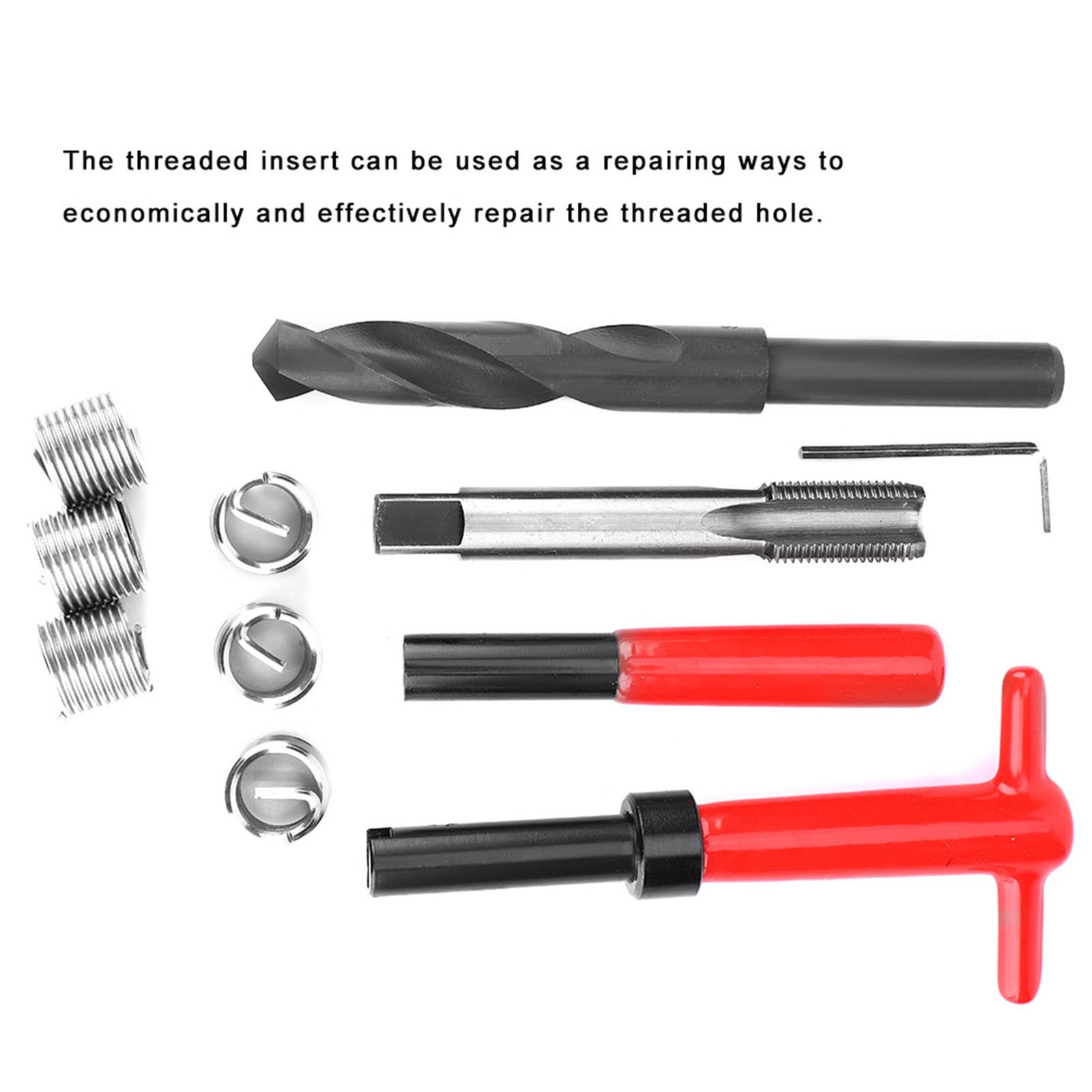 Thread Repair Kit M16x1.5mm, Stainless Steel, 11 Pieces, Threaded Inserts