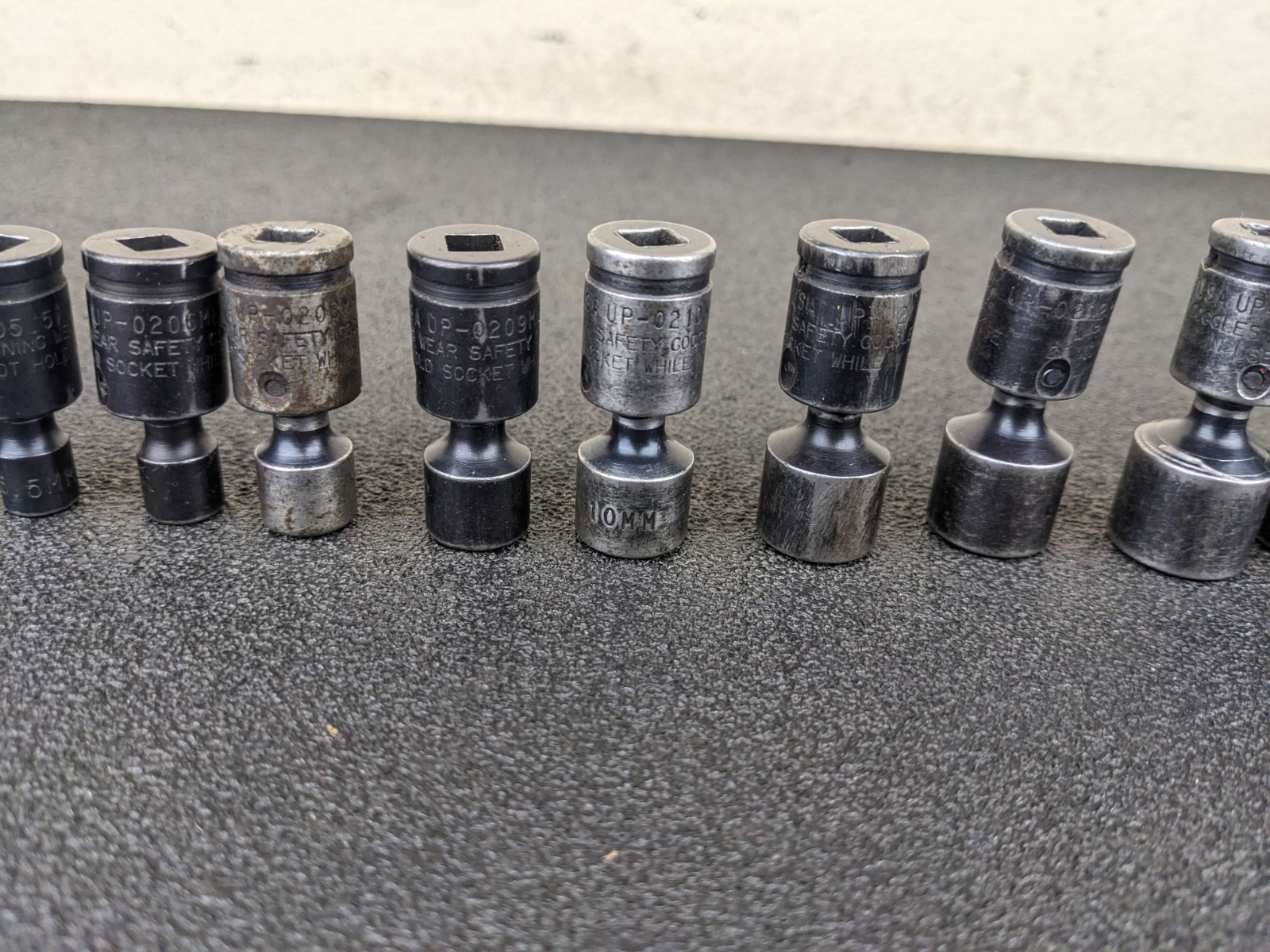 #bn810 Cornwell TSMUP0212SP 11pc 1/4″ Metric Universal Socket Set 5-15mm 6 Point