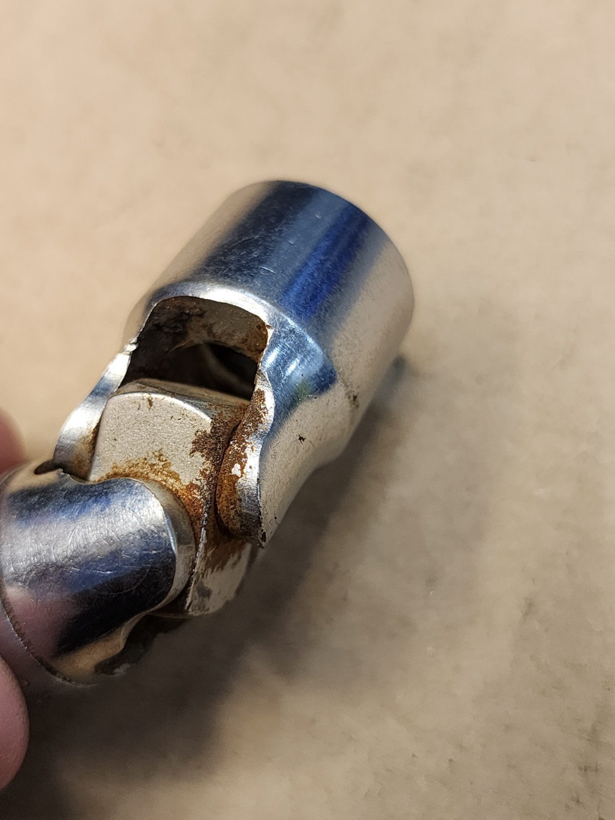 USED SNAP ON 14MM 3/8 IN. DR. UNIVERSAL 12 PT. SOCKET, PART #FU14M