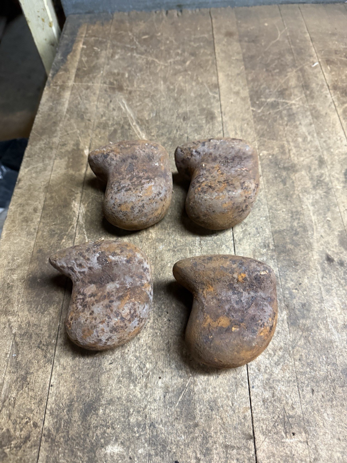 Vintage Auto Body Blob Dolly Cast Iron Hammer Anvil Hand Tool Fairmount Lot Of 4