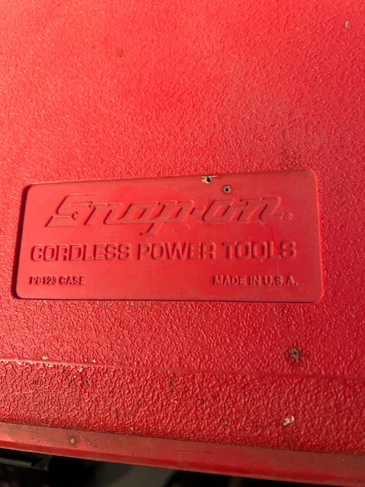 Snap-On Cordless Power Tools Case, PB123 EMPTY Case ONLY, Model CDR30