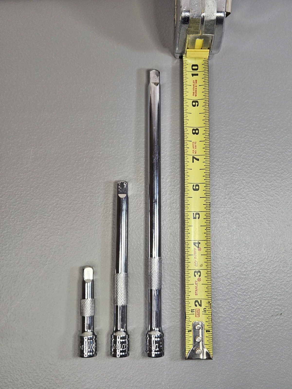 TEQ Swivels 1/2, 3/8, 1/4 & 3 Extensions 10in, 6in, 3in LOT