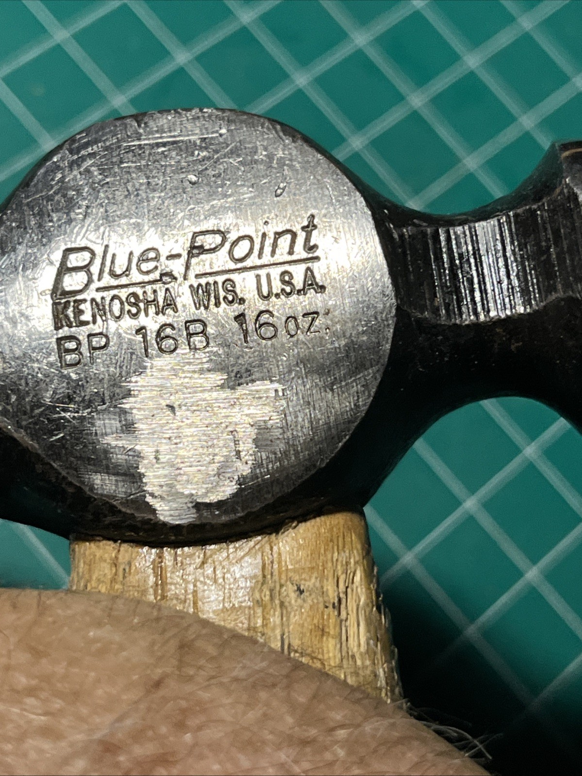 Blue-Point 14″ Hickory BALL PEEN HAMMER 16 oz BP16B USA