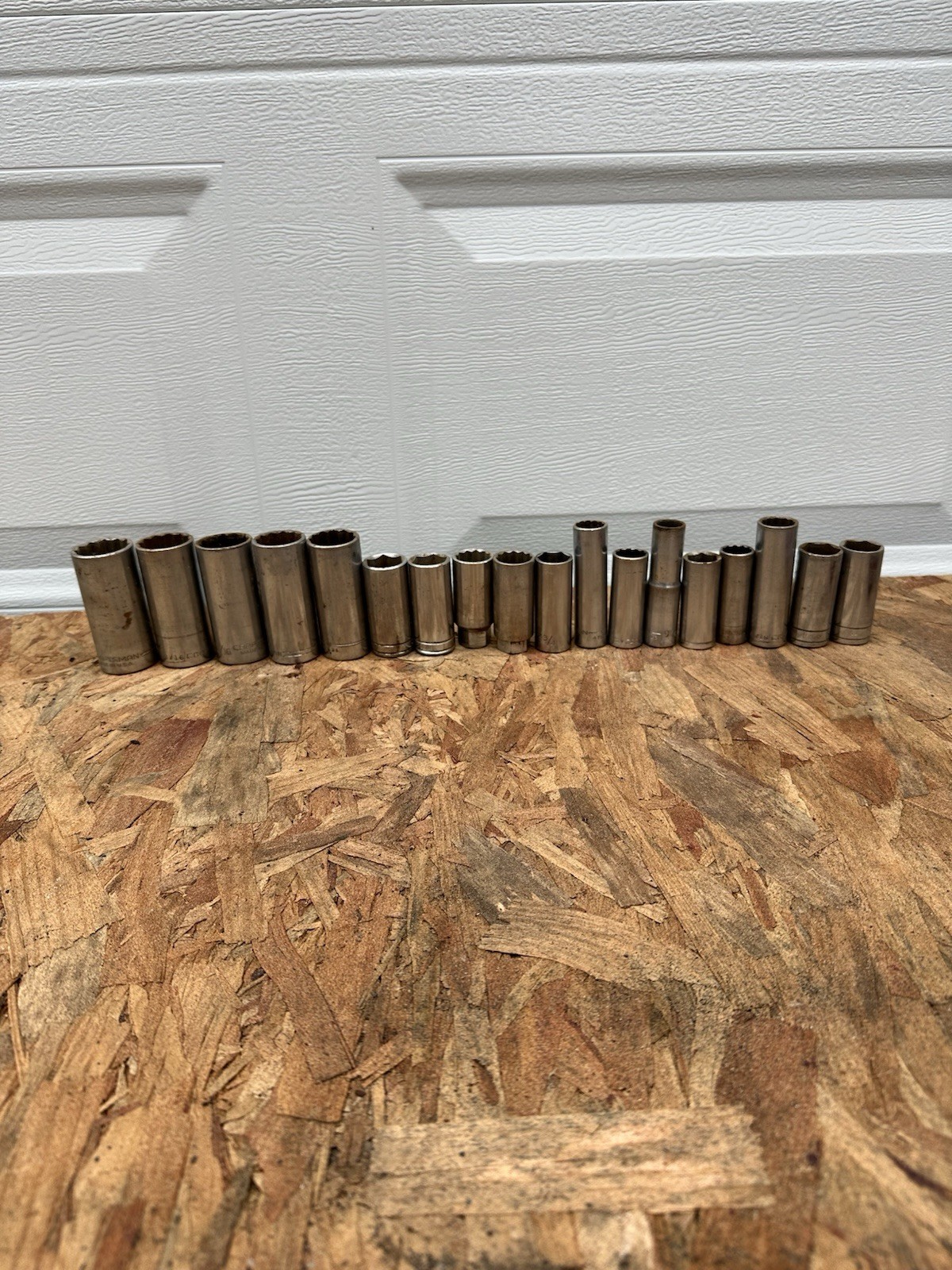 Vintage Lot Of 18 deep sockets Craftsman klein S-K Made USA 1/2 drive