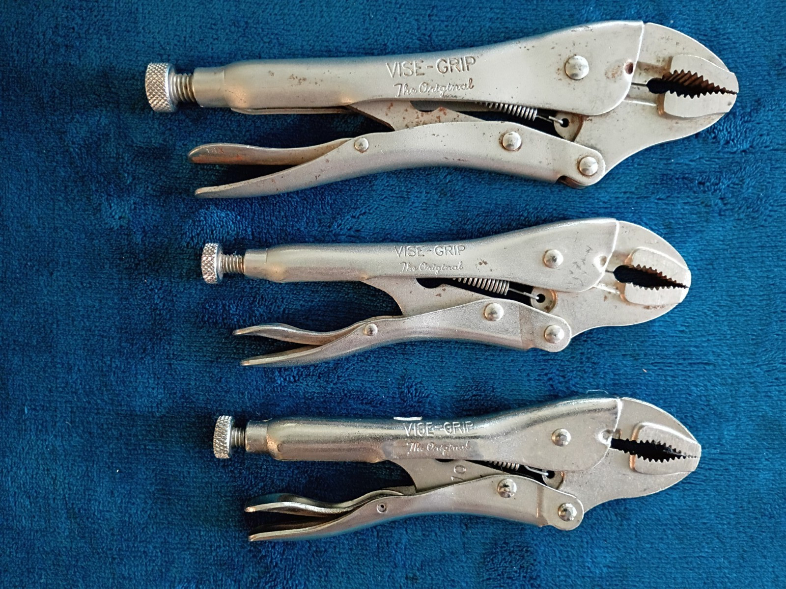 Irwin Vice-Grip Locking Pliers Set 10WR, 7CR and 7WR Curved Jaws.