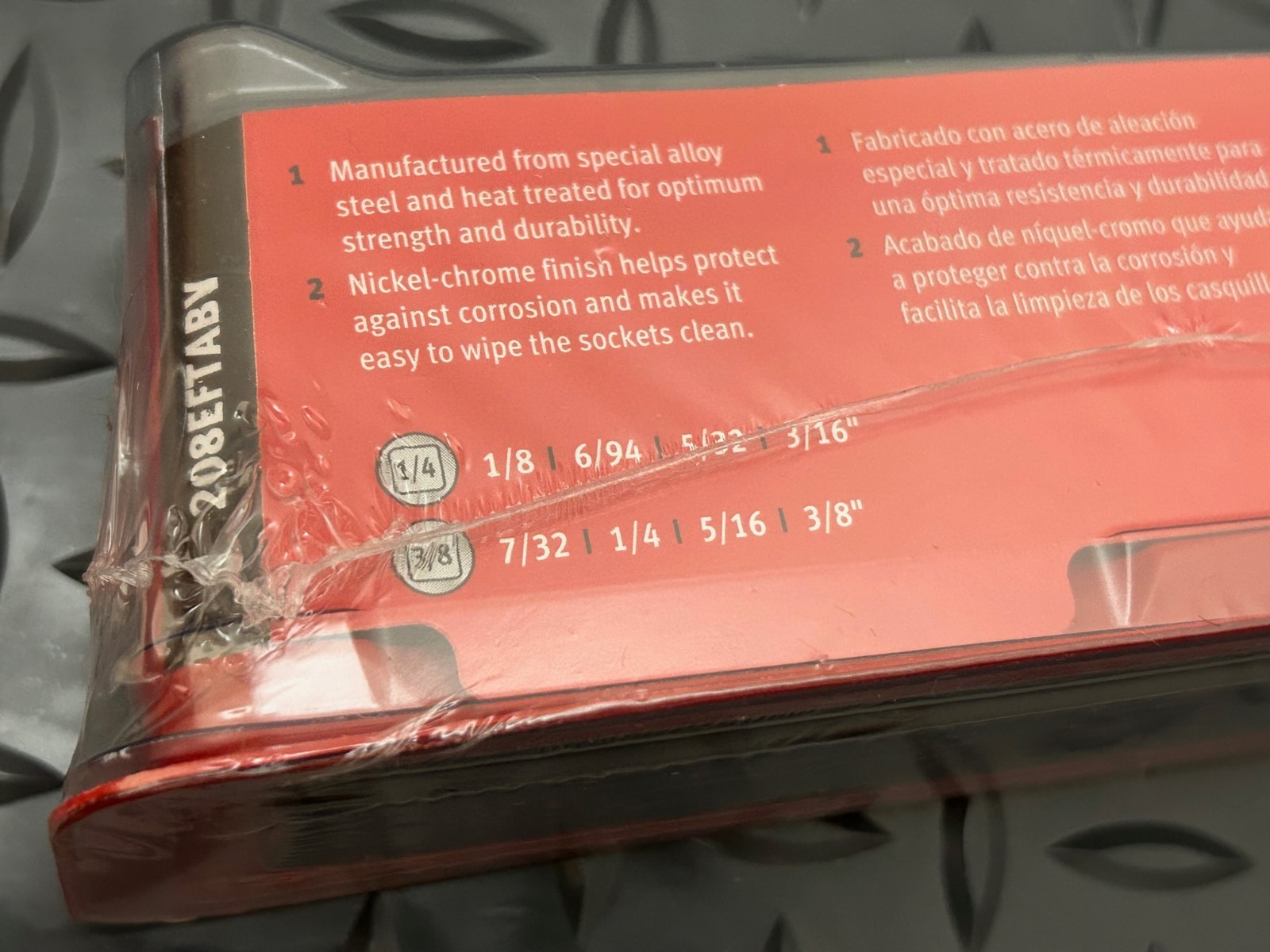 Snap-on 1/4″ 3/8″ drive 1/8″ – 3/8″ ball-end Hex Socket Driver Set 208EFTABY New