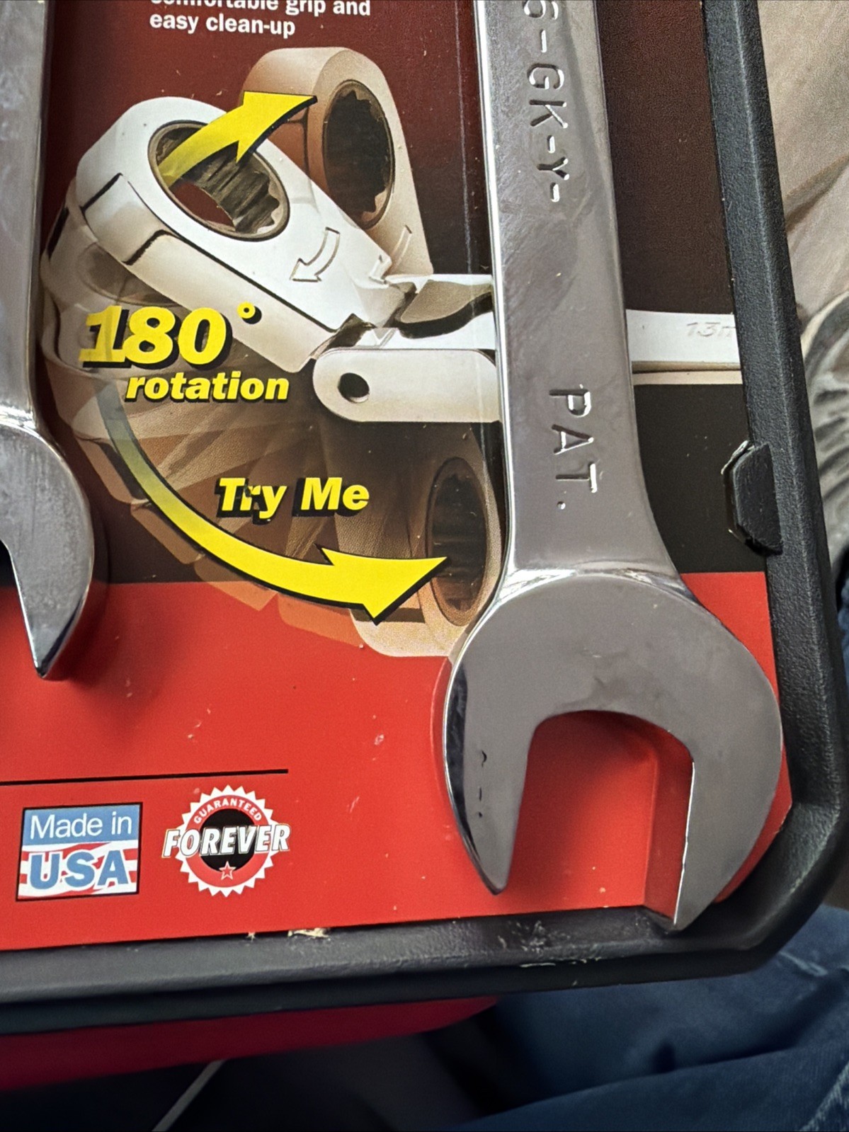 Rare Sears Craftsman USA Nos 7pc Locking Flex Ratcheting Wrench Set 42400