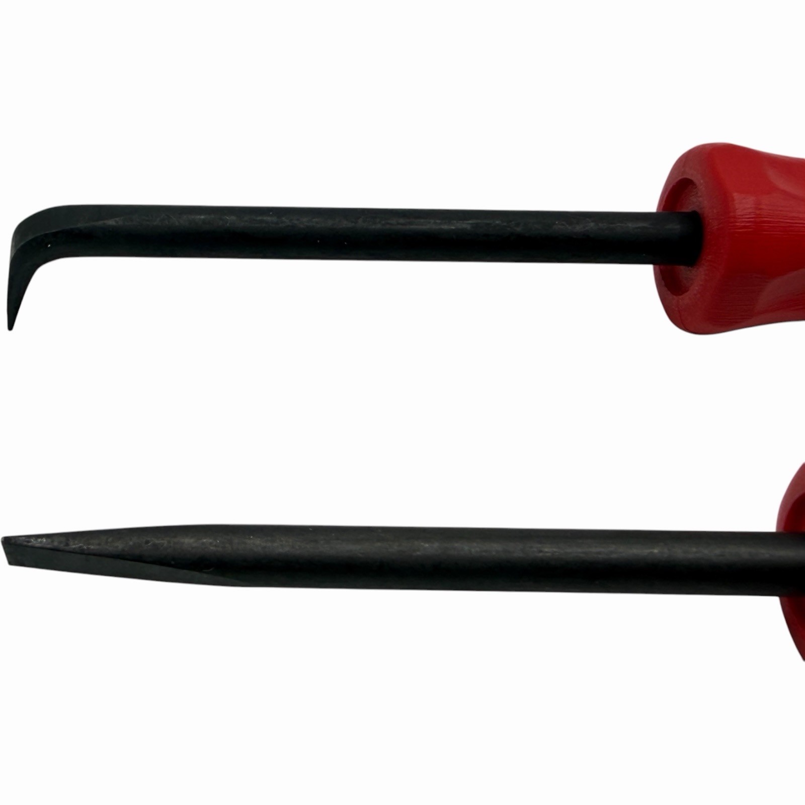 Snap On Tools Mini Magnetic Pocket Pry Bar Set 3 piece Red 5 inch Bent 90
