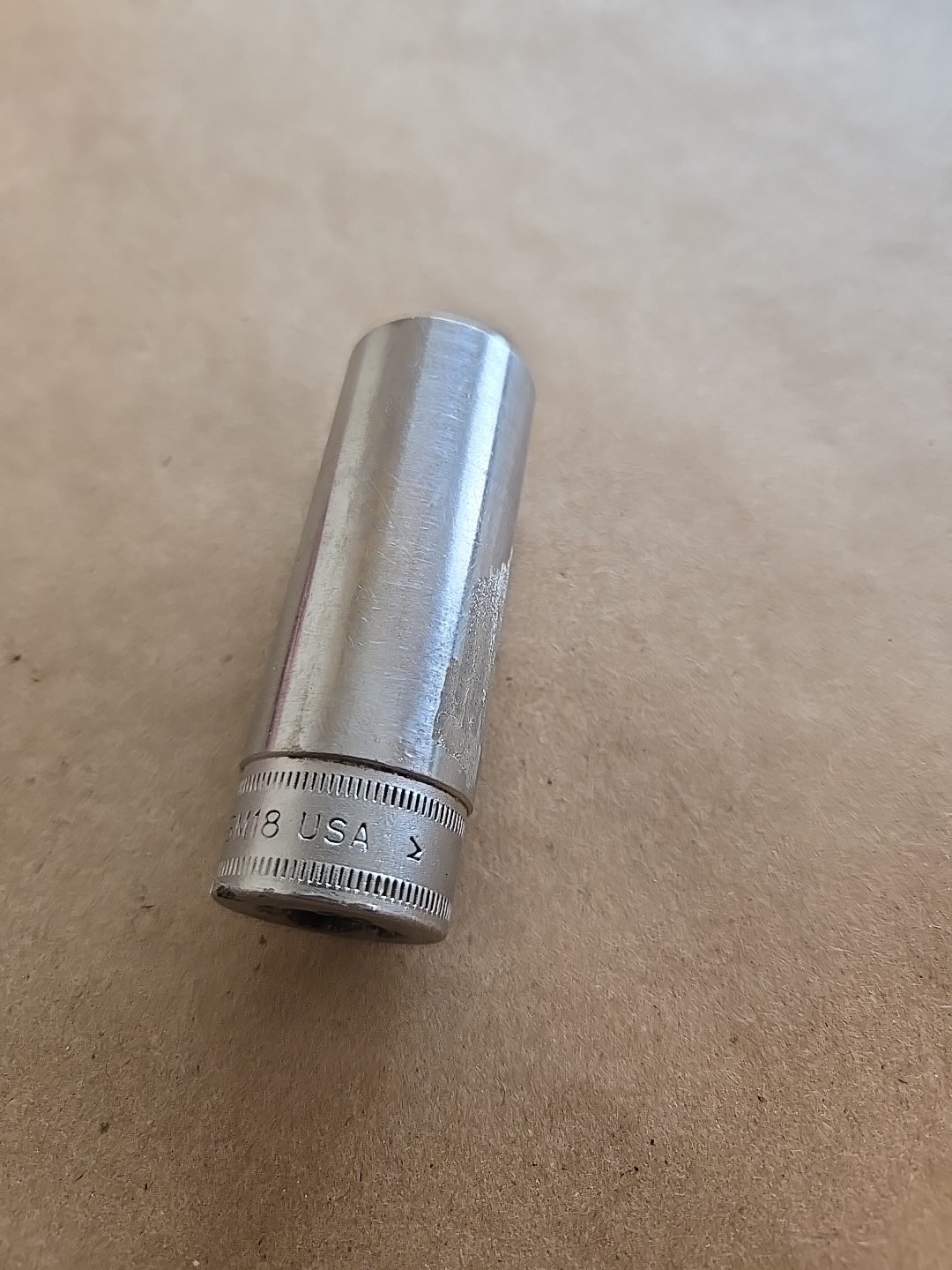 Snap On 3/8″ Drive 18MM 6PT Metric Chrome Deep Socket SFSM18
