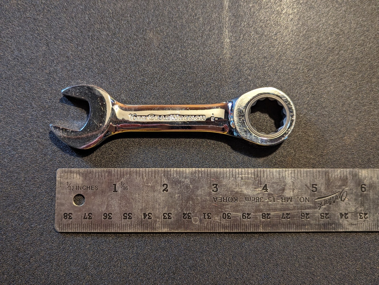 16mm Ratcheting Wrench Mastercraft Maximum – Short Handle