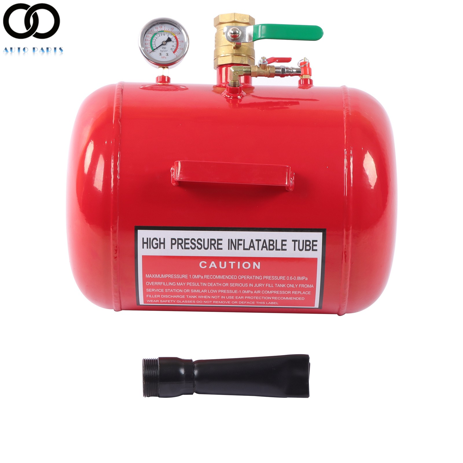Red 7.5 Gallon Air Tire Bead Seater Blaster Tool Seating Inflator For Truck ATV