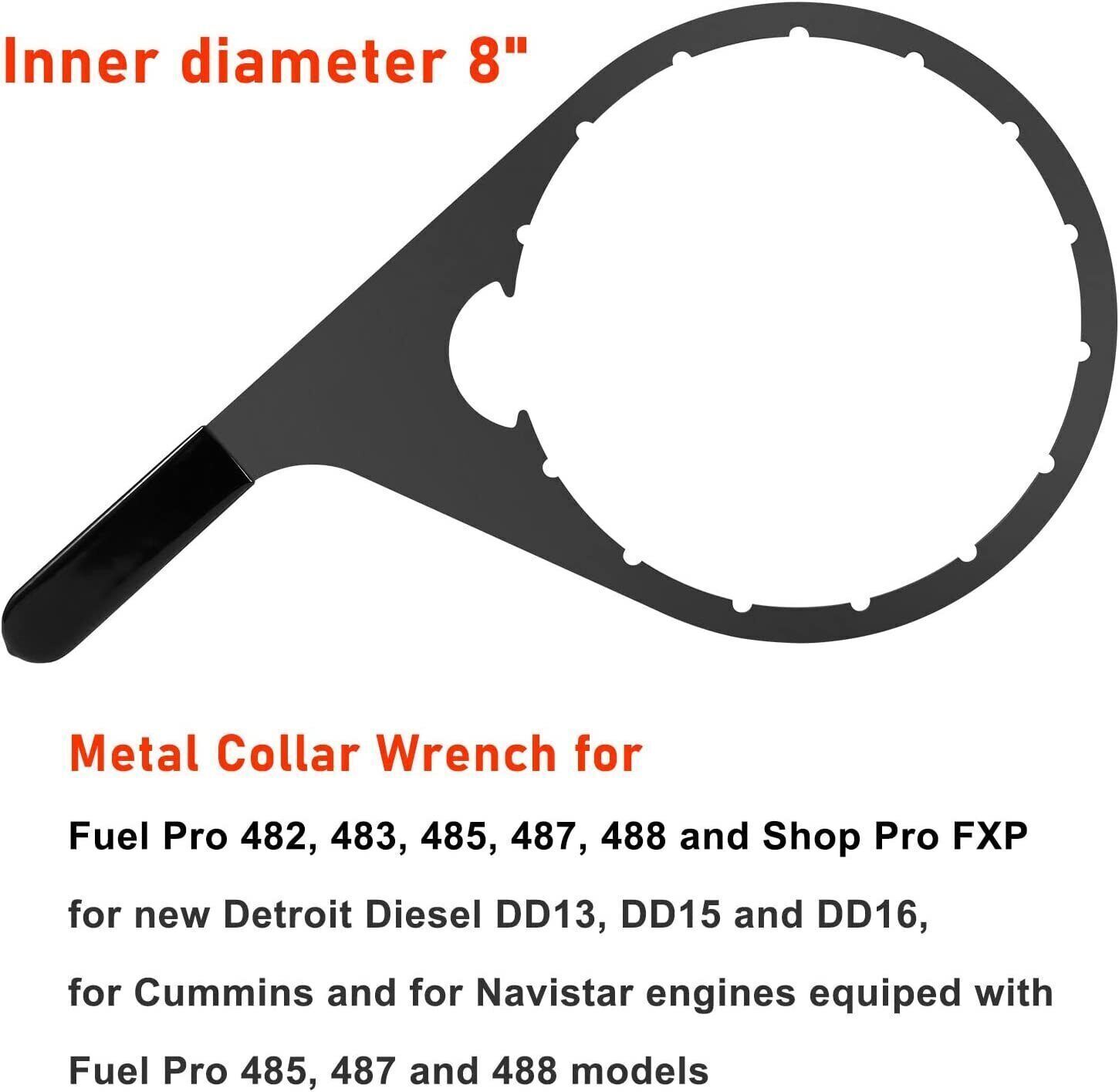 8″ 482017 Fuel Filter Collar Vent Cap Wrench For Davco Fuel Pro 482,483,485,487