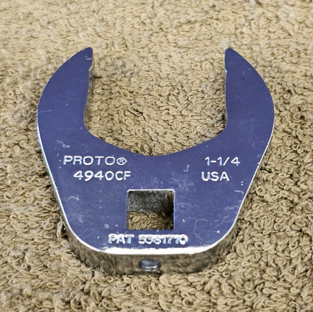 Proto Crowfoot Open End Wrench 1-1/4″ 4940CF 3/8″ Drive USA