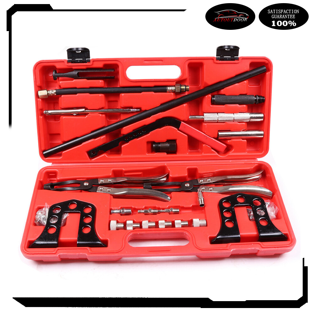 23PCS Valve Spring Compressor Stem Seal Installer Remover Tool OHV OHC Overhead
