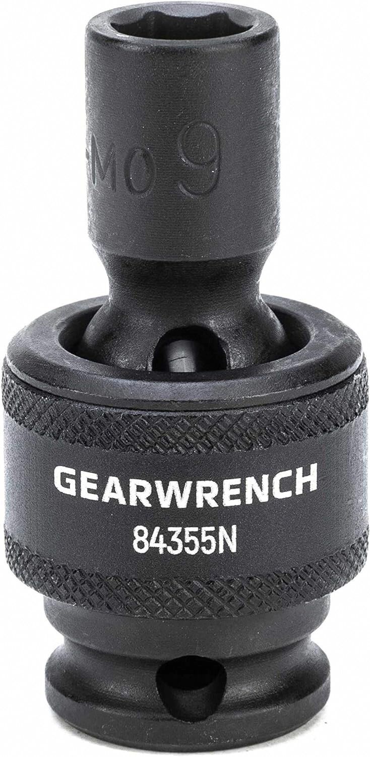 GEARWRENCH 84918N 3/8″ Drive 6 Point Universal Impact Socket Set – 15 Piece