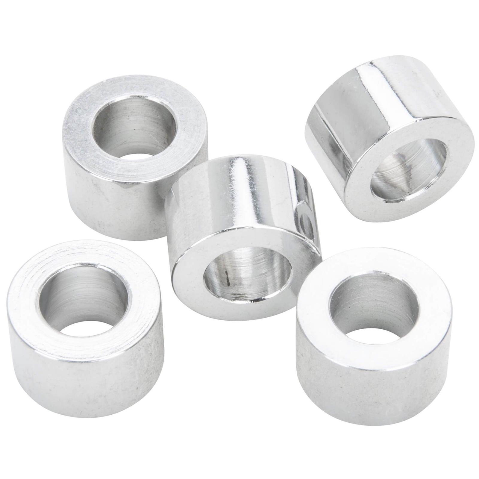 #SPC-036 7/16 ID x 1/2 Length Chrome Plated Steel Universal Spacer 5 Pack Colony