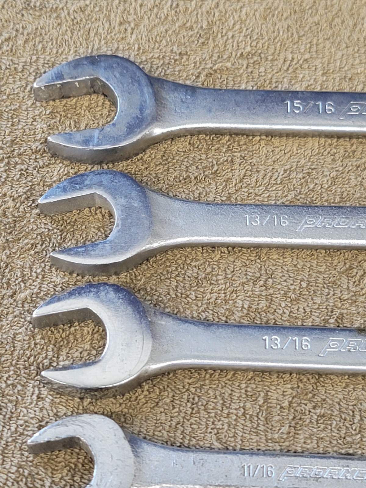 ProAmerica Sae Combination Wrench Set 15/16 13/16 11/16 7/16 3/8 11/32″ USA