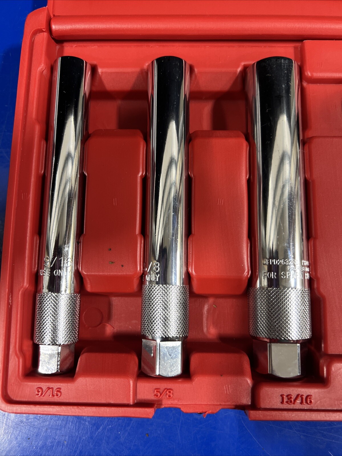 Proto 9pc Spark Plug Socket Set 9/16″, 5/8″, 13/16″ 3/8” Drive JFP9SET NEW