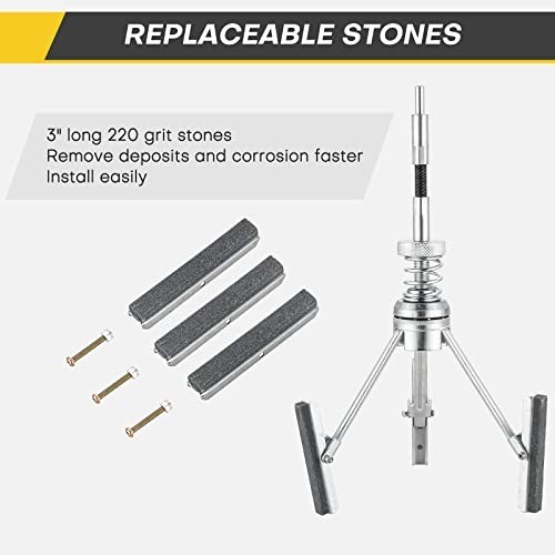 Engine Cylinder Hone Tool | 2″ to 7″ Diameter Adjustable Deglazer with Extra 3PC
