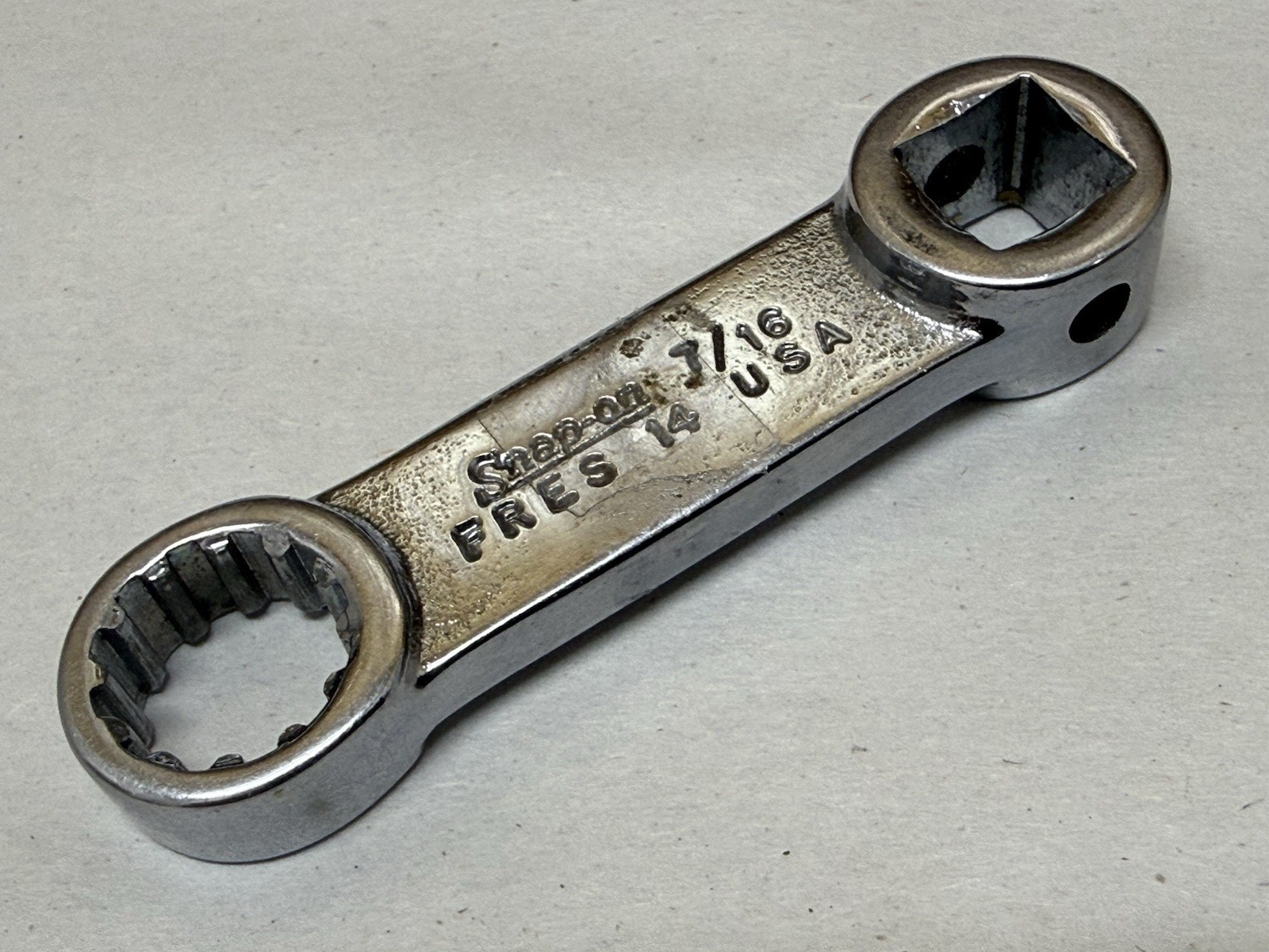 7/16″ USA Snap-On Spline Torque Adapter SAE Socket Wrench 3/8″ Drive FRES14