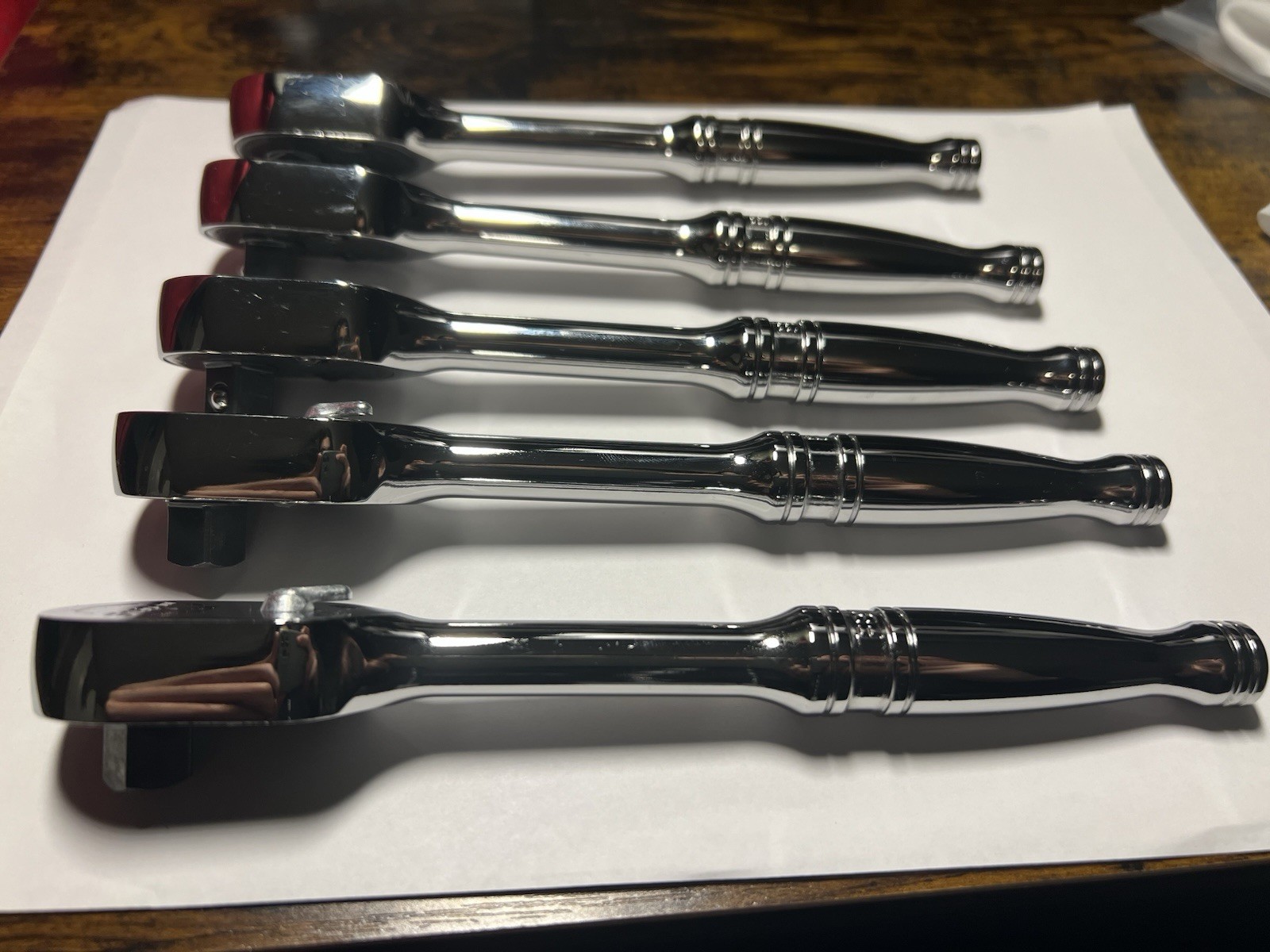 Snap-on Tools USA NEW 3/8″ Drive Fine Tooth Standard Handle Chrome Ratchet F80