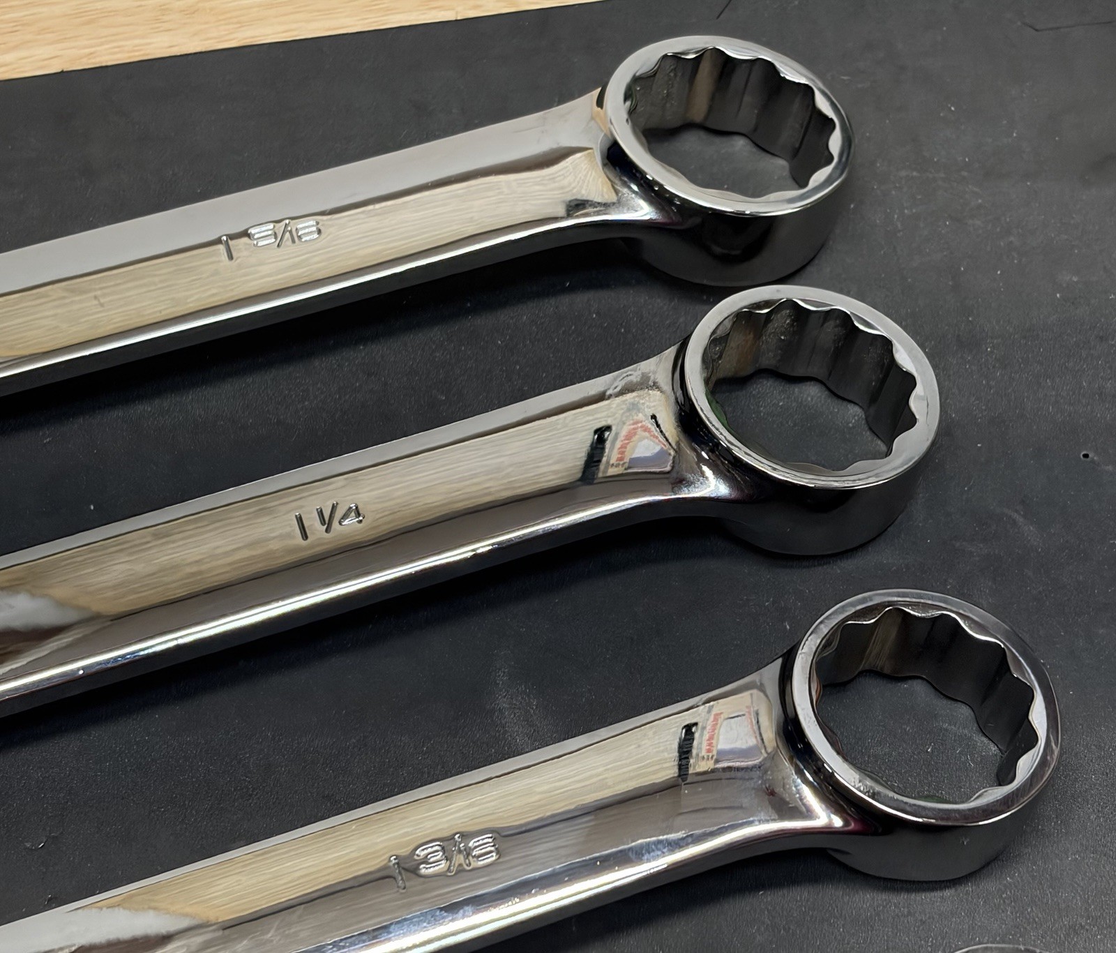 NICE! Snap-On Large 5pc Flank Drive Plus SAE Combination Wrenches Wrench Set