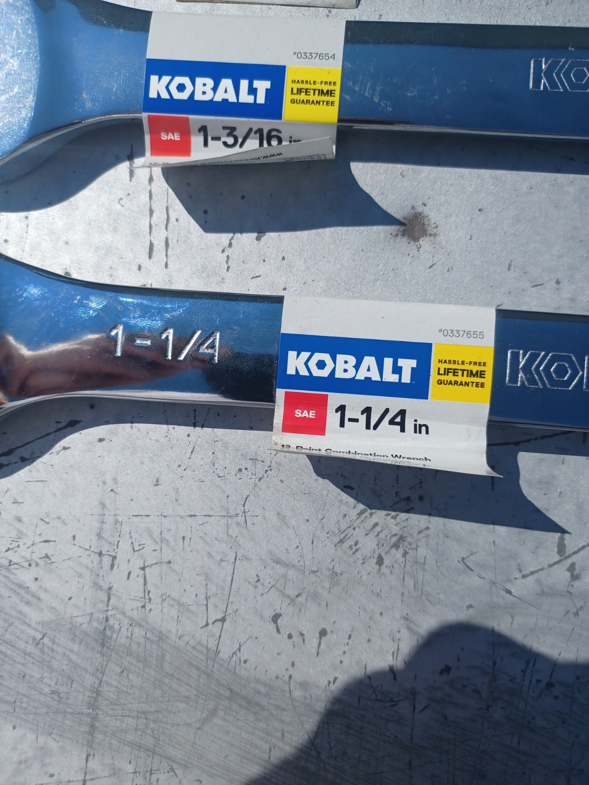 Kobalt SAE 9pc Wrench – 1-1/4, 1-3/16, 1-1/8, 1-1/16, 1, 15/16, 7/8, 11/16, 3/4