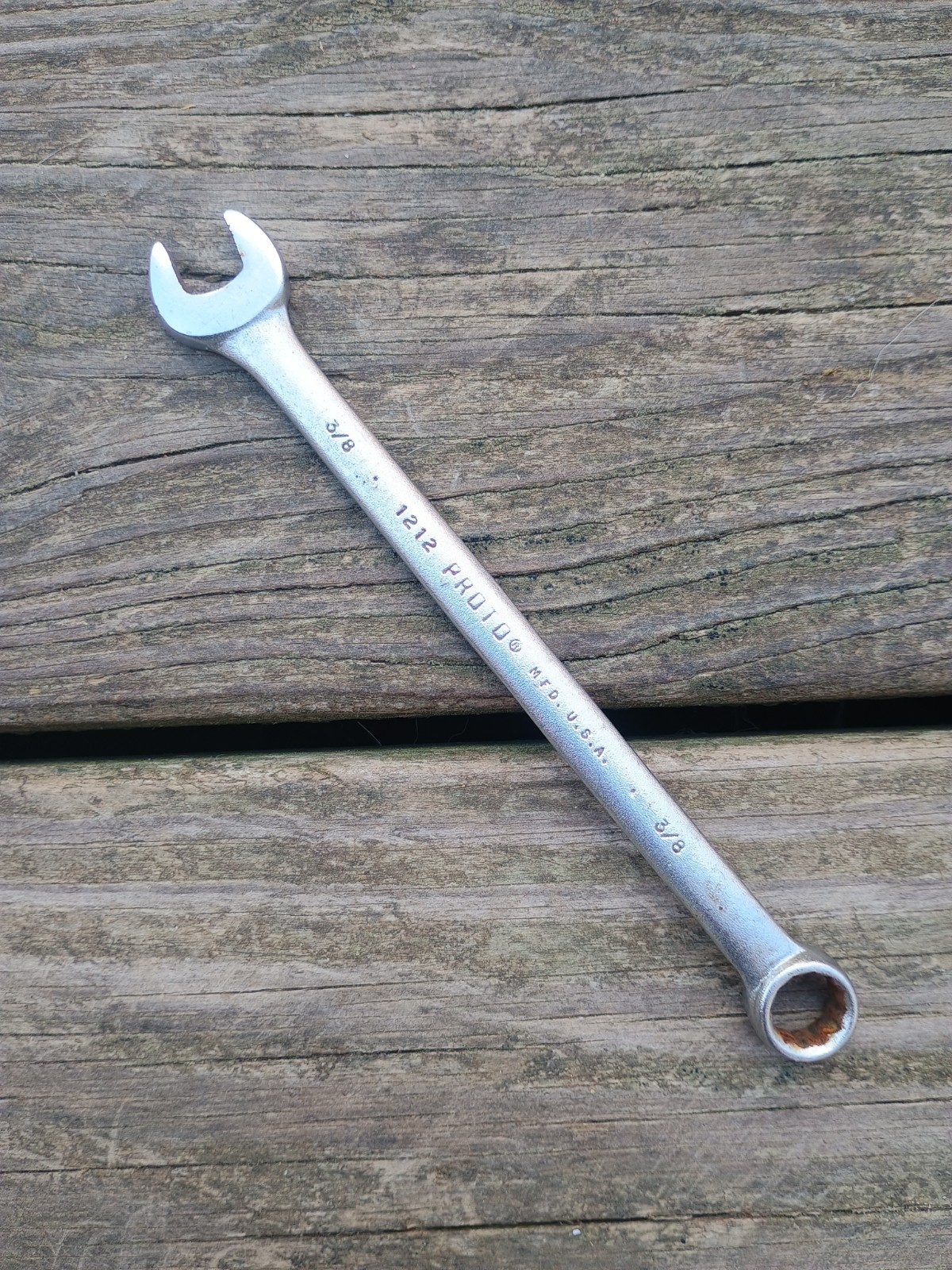 Proto Professional 3/8” Combination Wrench 12 Point 1212 Made In USA