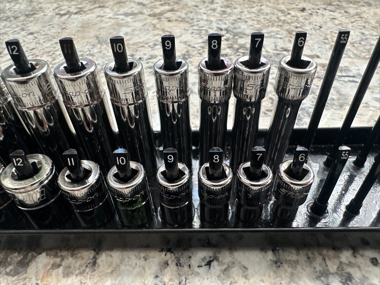 Snap-on Tools USA 18pc 1/4″ Drive 6PT Metric Shallow Deep Socket Set 120STTM