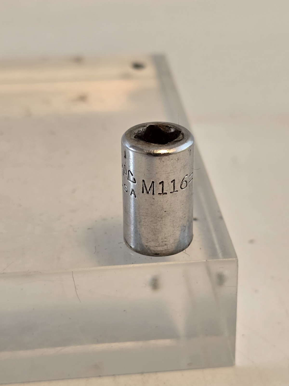 Mac Tools SAE 11/32″ M116 Shallow Standard Socket 1/4″ Drive 6 Point Chrome USA