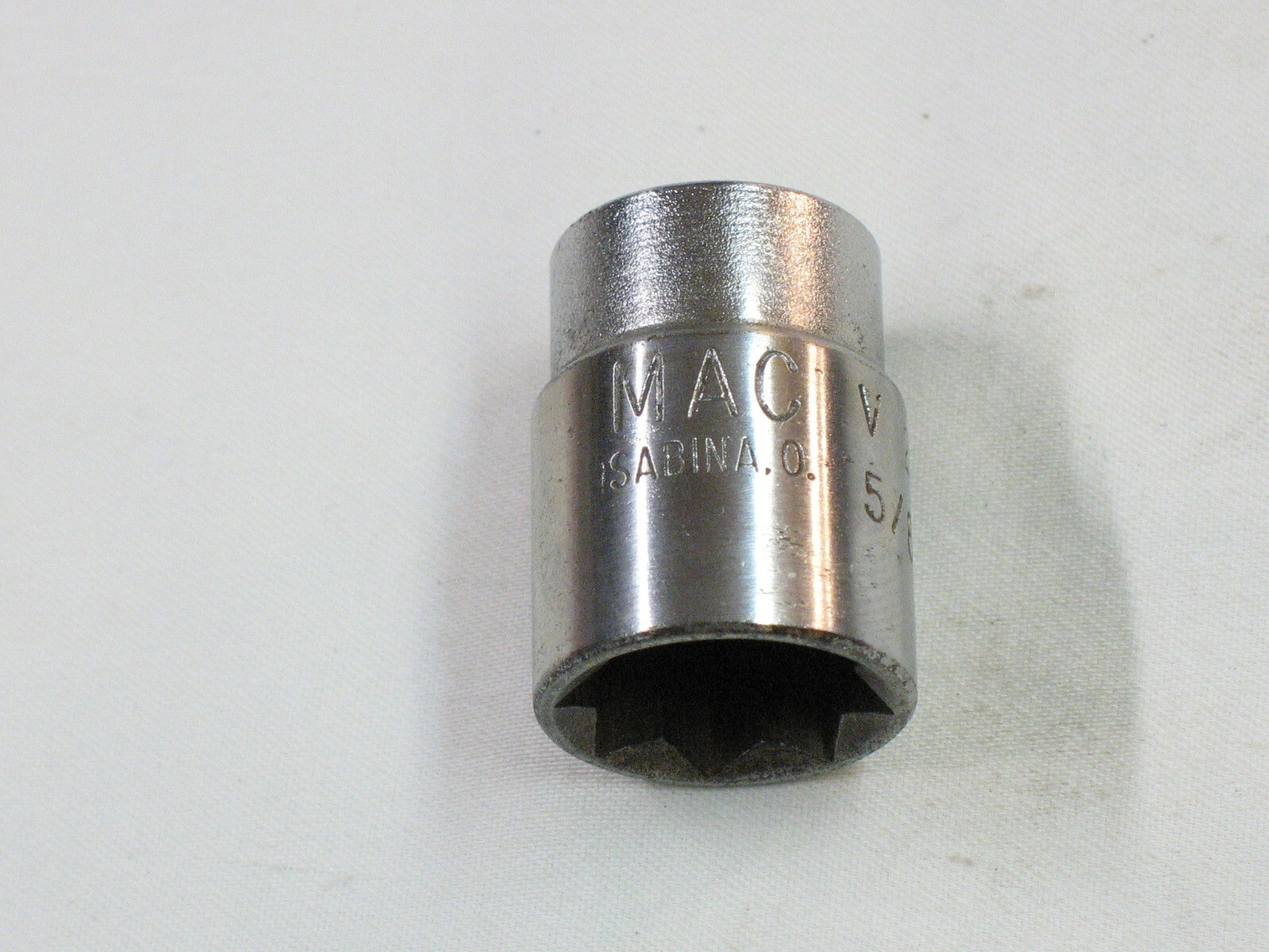 Mac Sabina Tools 5/8 Double Square / 8 Point 1/2 Drive Shallow Socket V208