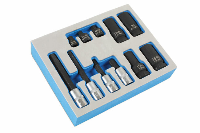 Laser 7064 Brake Caliper Socket Bit Set FOR Porsche Mercedes VW Ford Set