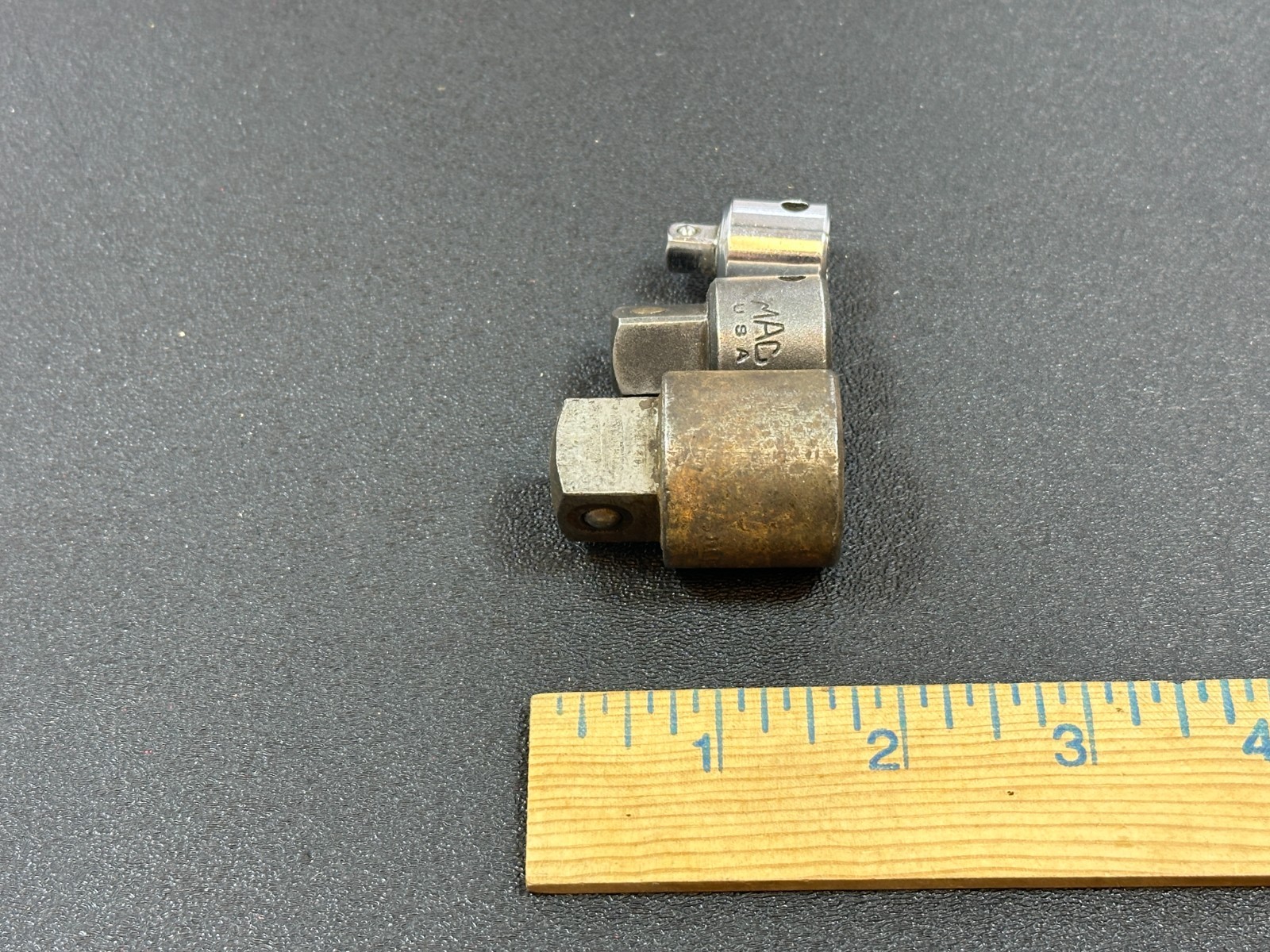 Sna-On & MAC Tools USA 3pc Adapter Set Lot, MAC AP1216 A128 & 1/2” to 3/4” Drive