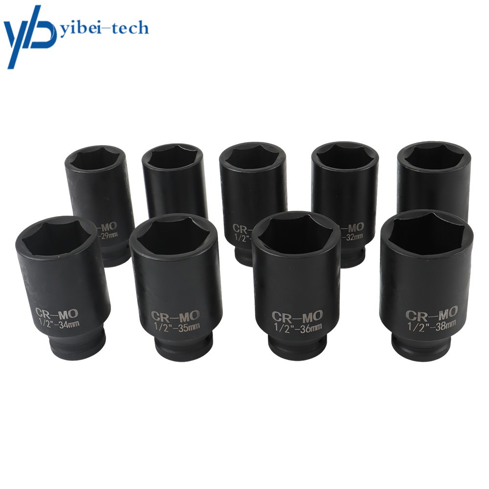 Deep Impact Socket Tool 1/2″ Drive Metric Axle Hub Nut Sockets Set (29-38mm) 9PC