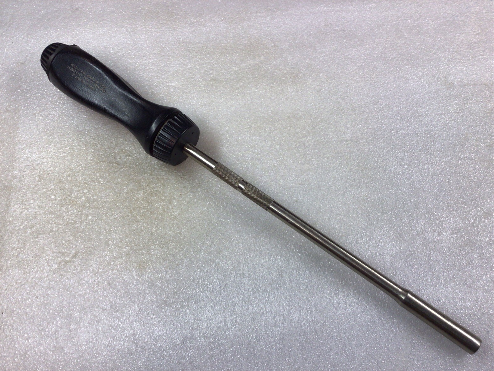 Snap-On#SSDMR8A – 13”Long Ratcheting Black Hard Handle Screwdriver/No Bits-USA-