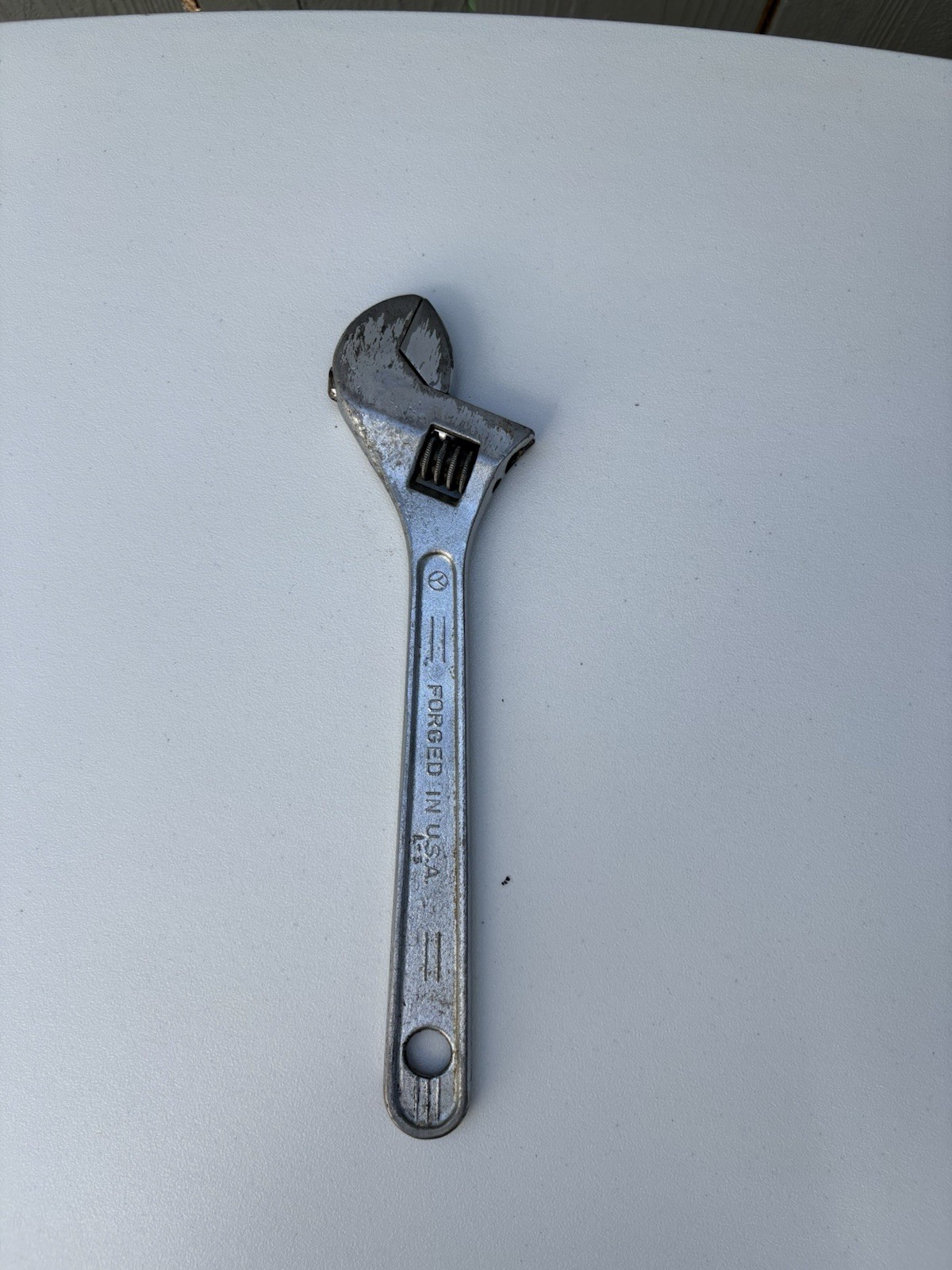 Vintage Craftsman 10″ Inch 250mm Adjustable Wrench Forged in USA – 44604