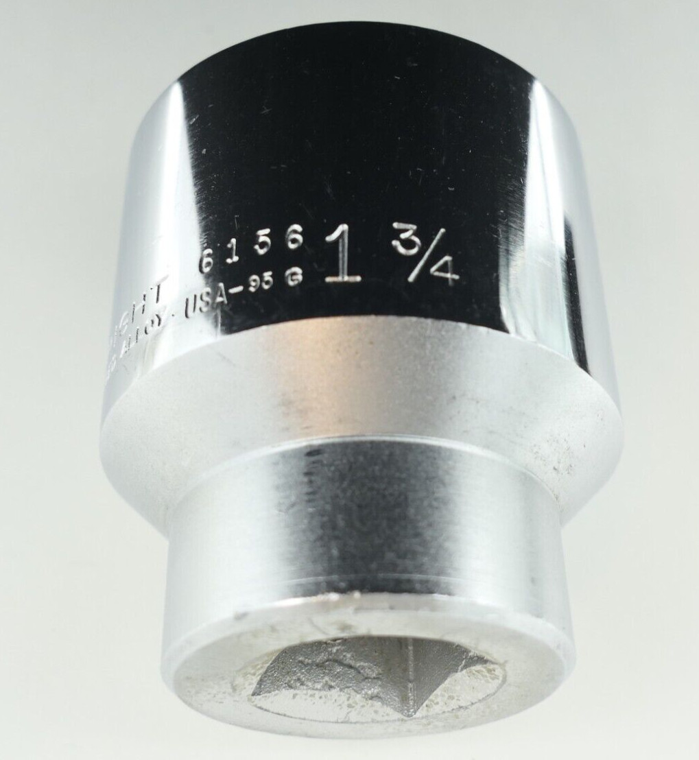 OEM Wright Tool 6156 Forged Alloy 3/4″ Drive 12-Point Standard Socket 1-3/4” NEW