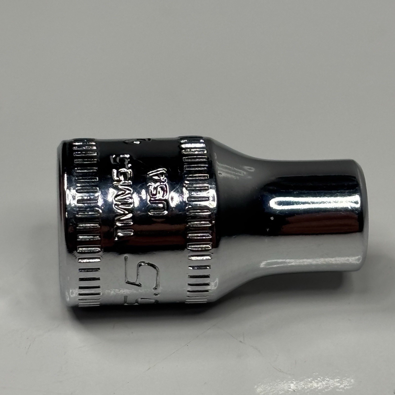 Snap On Tools TMM5.5 1/4 Dr 6Pt Metric 5.5mm Flank Dr Shallow Socket USA 2006