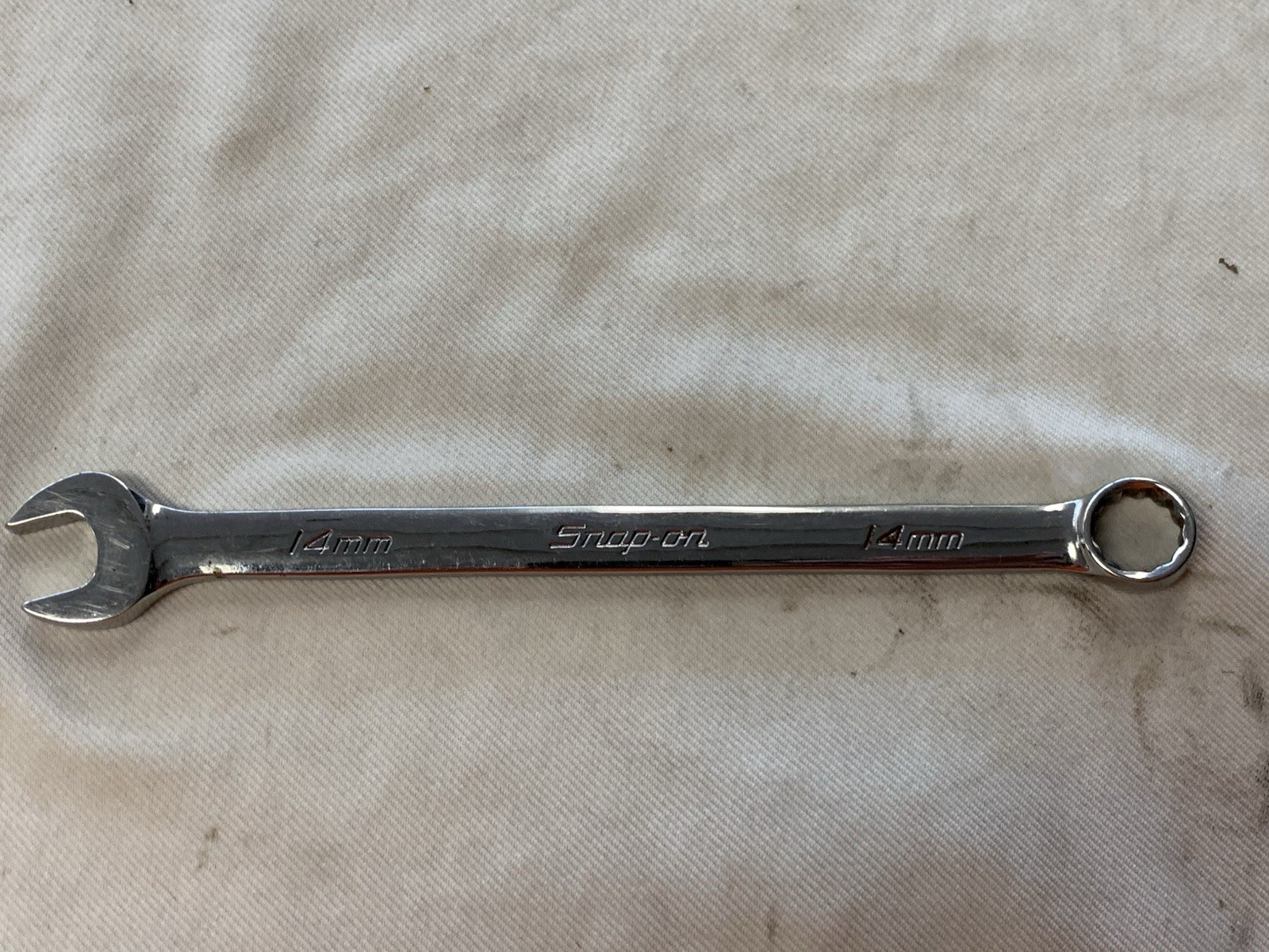 Snap-On 14MM 12PT Metric Chrome Combination Wrench USA OEXM140B