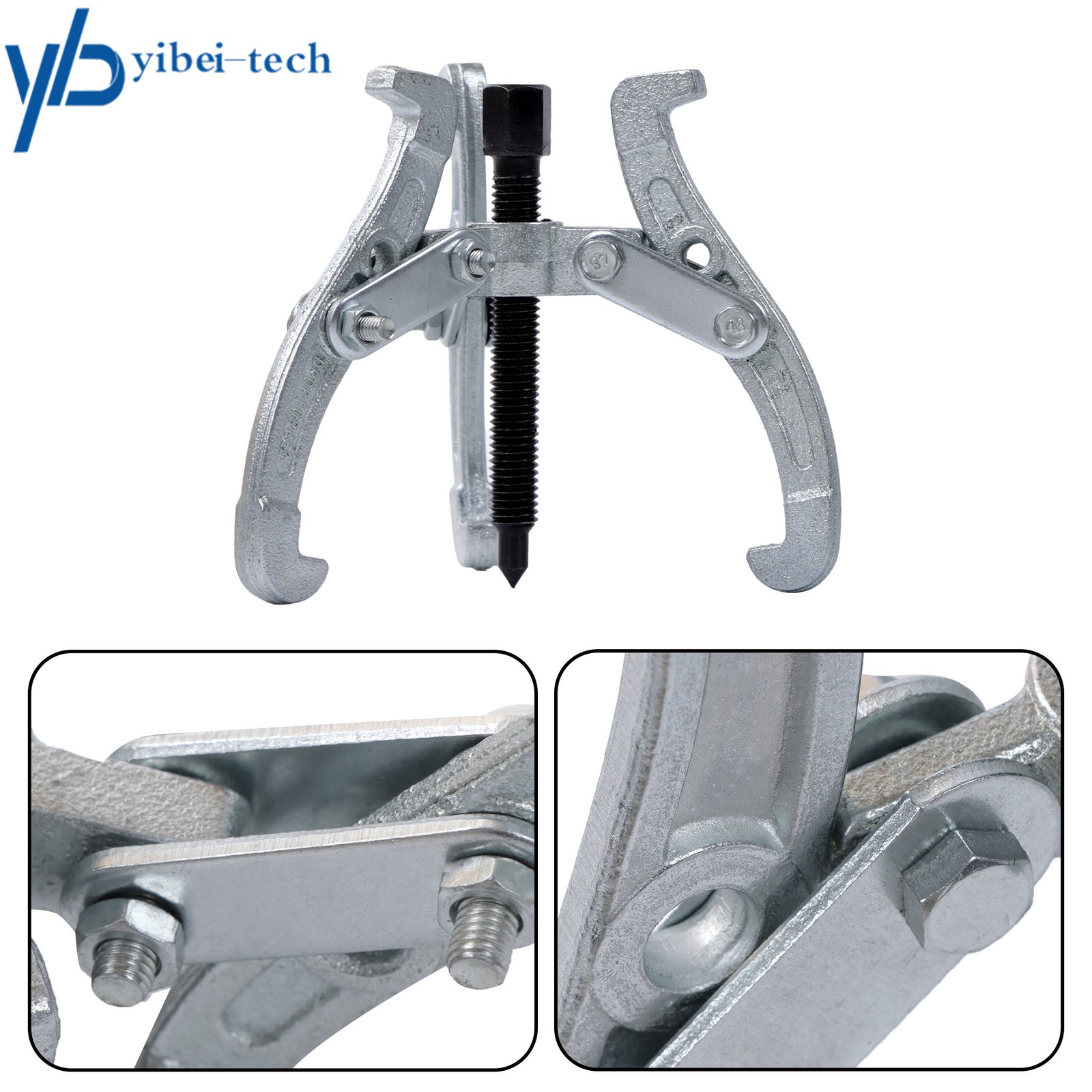 4Pcs Gear Puller 3 Jaw Set 3″ 4″ 6″ 8″ Gear Pulley Bearing Puller Auto Mechanic