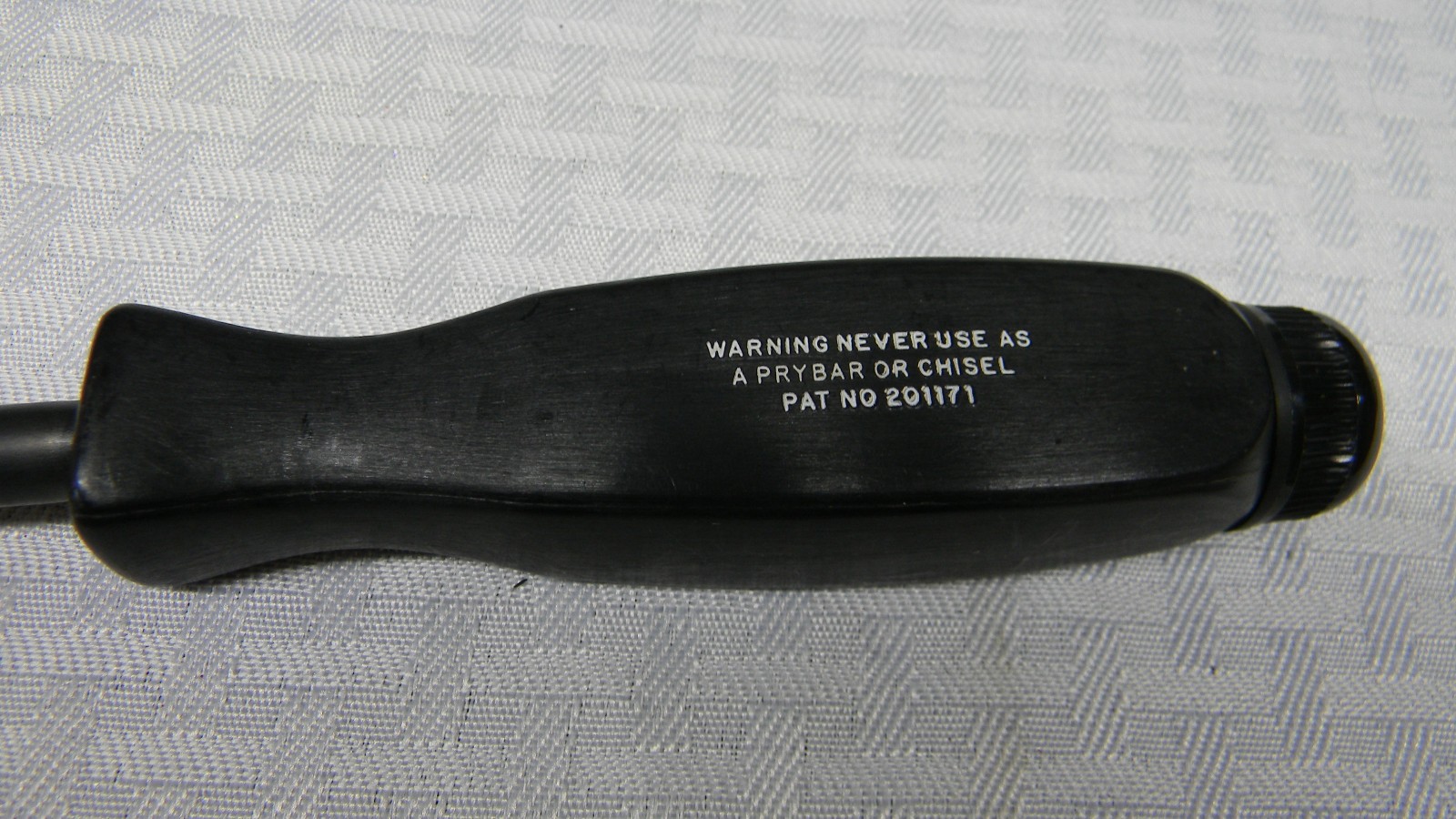 VINTAGE SNAP-ON 12″ LONG BLACK HARD HANDLE MAGNETIC TORX BIT DRIVER #SSDM80A