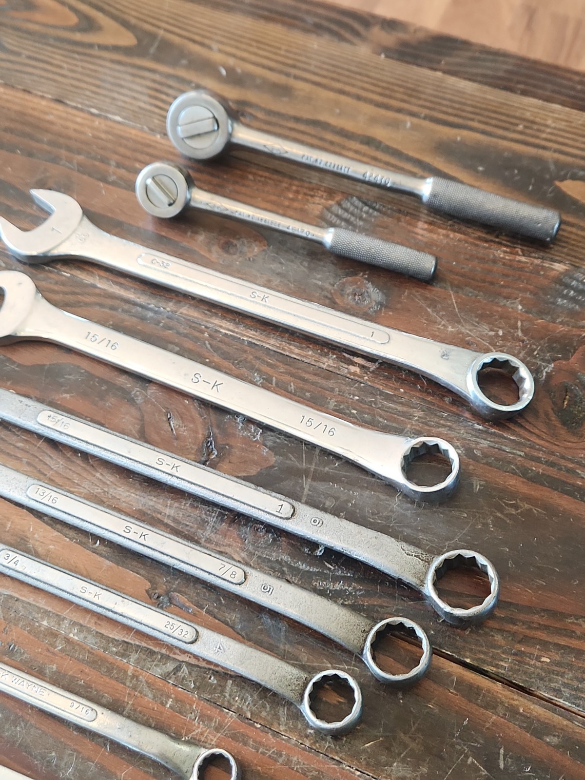 Lot Of 14 SK-Wayne Ratches And Wrenches. Mostly Sk