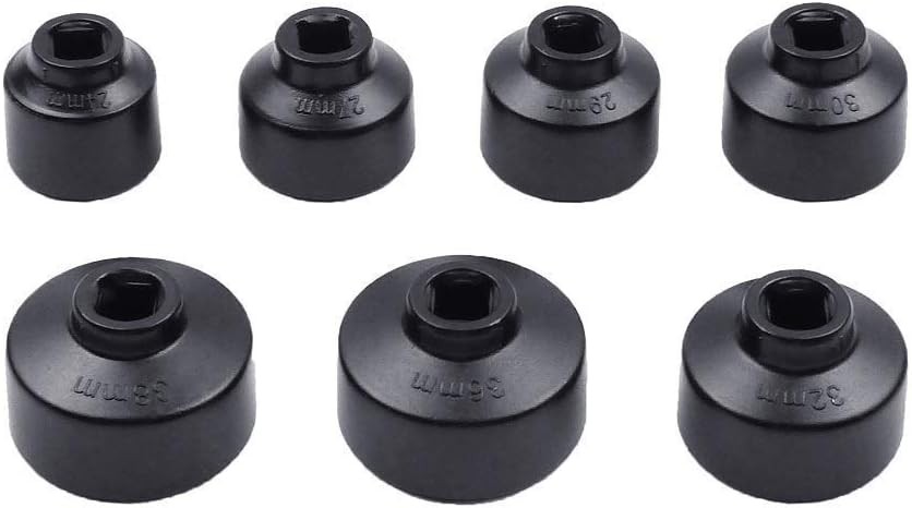 10PCS Oil Filter Cap Wrench Tool Set Includes 24mm,27mm,29mm,30mm,32mm,36mm,38mm