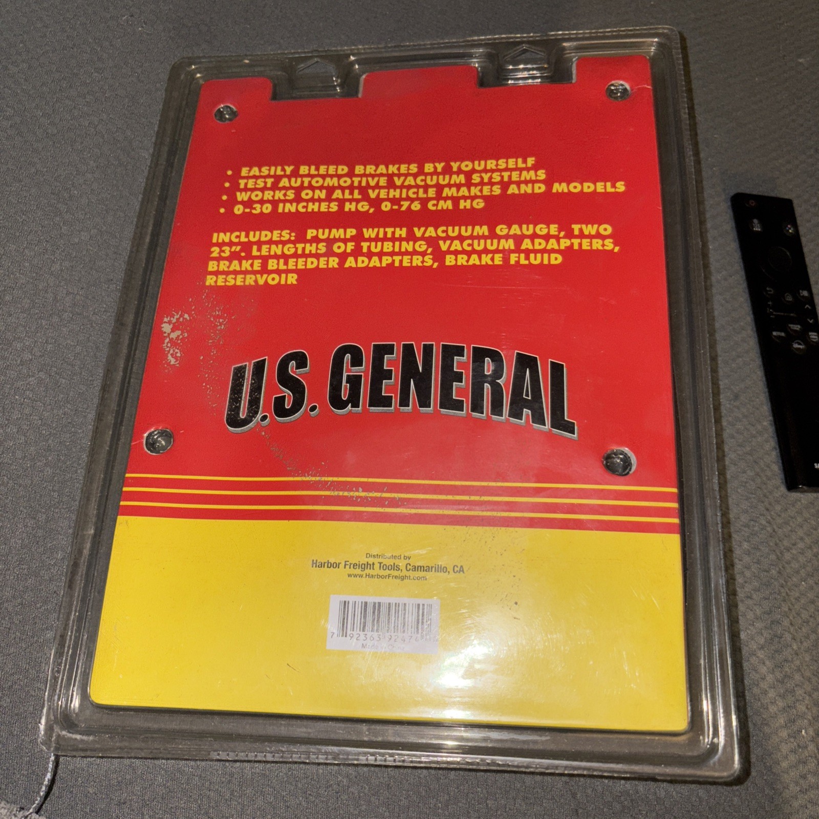 US General Brake Bleeder and Vacuum Pump Kit #92474 Car Auto Tool New