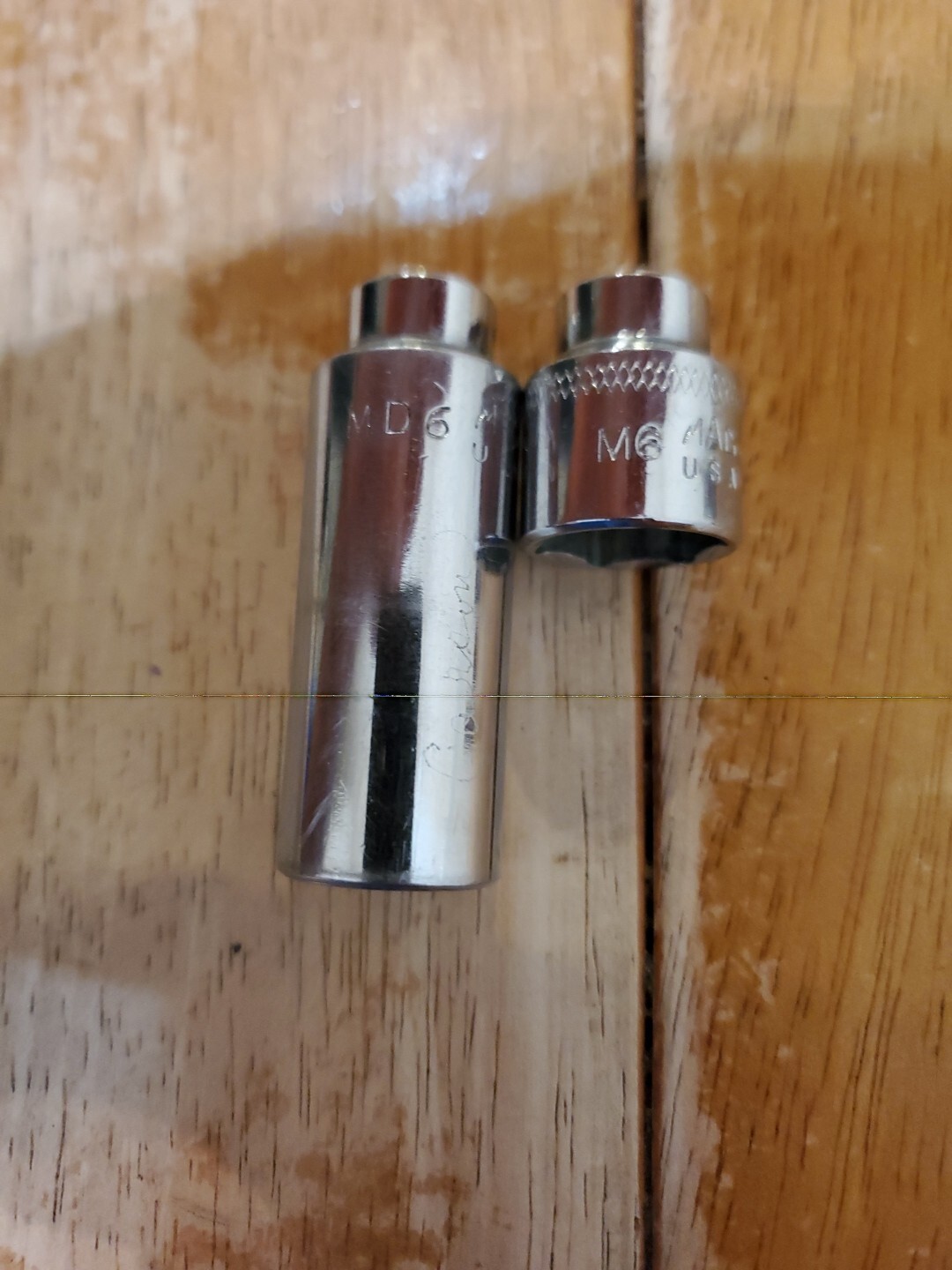 Mac Tools 1/4 Drive 14MM 6PT Shallow Deep Sockets Lot Of 2