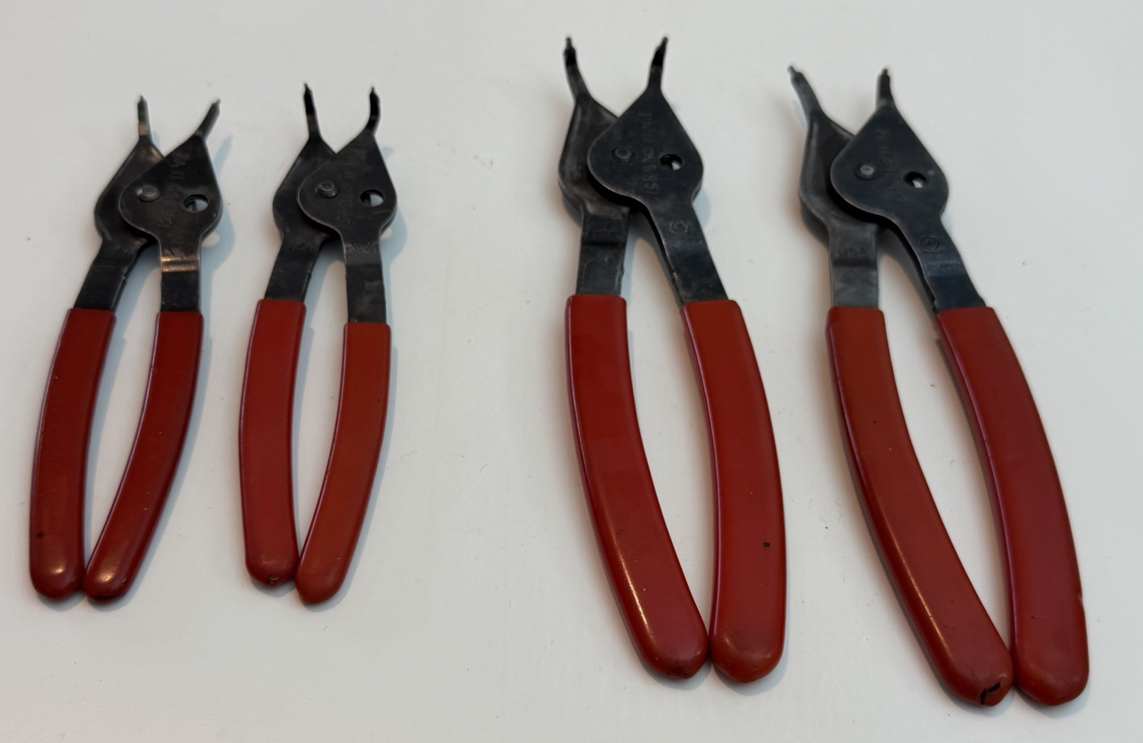 Blue Point Snap Ring Pliers Set of 4 PR 12A, PR 34A, PR 129A, PR 349A CLEAN
