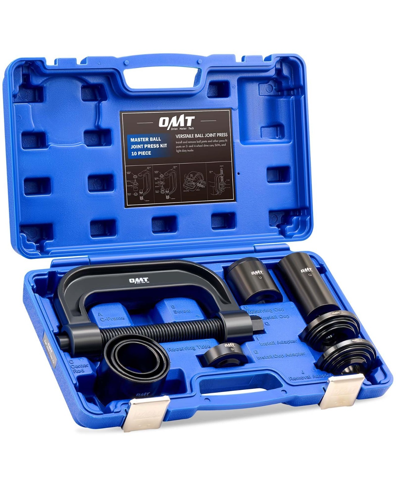 Heavy Duty Ball Joint Press Kit – Removal Tool with 4WD Adapters for 2WD/4WD Car
