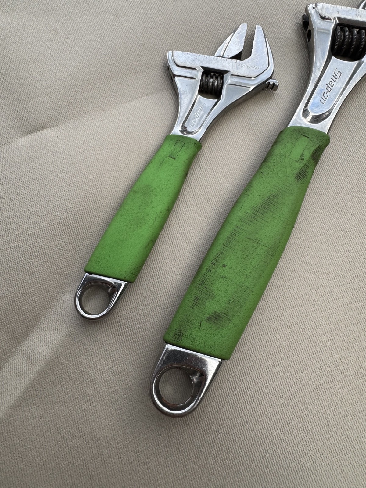 Snap-on™ 8″ 12″ Green Flank Drive Plus Adjustable Wrench Set FADH702C1G